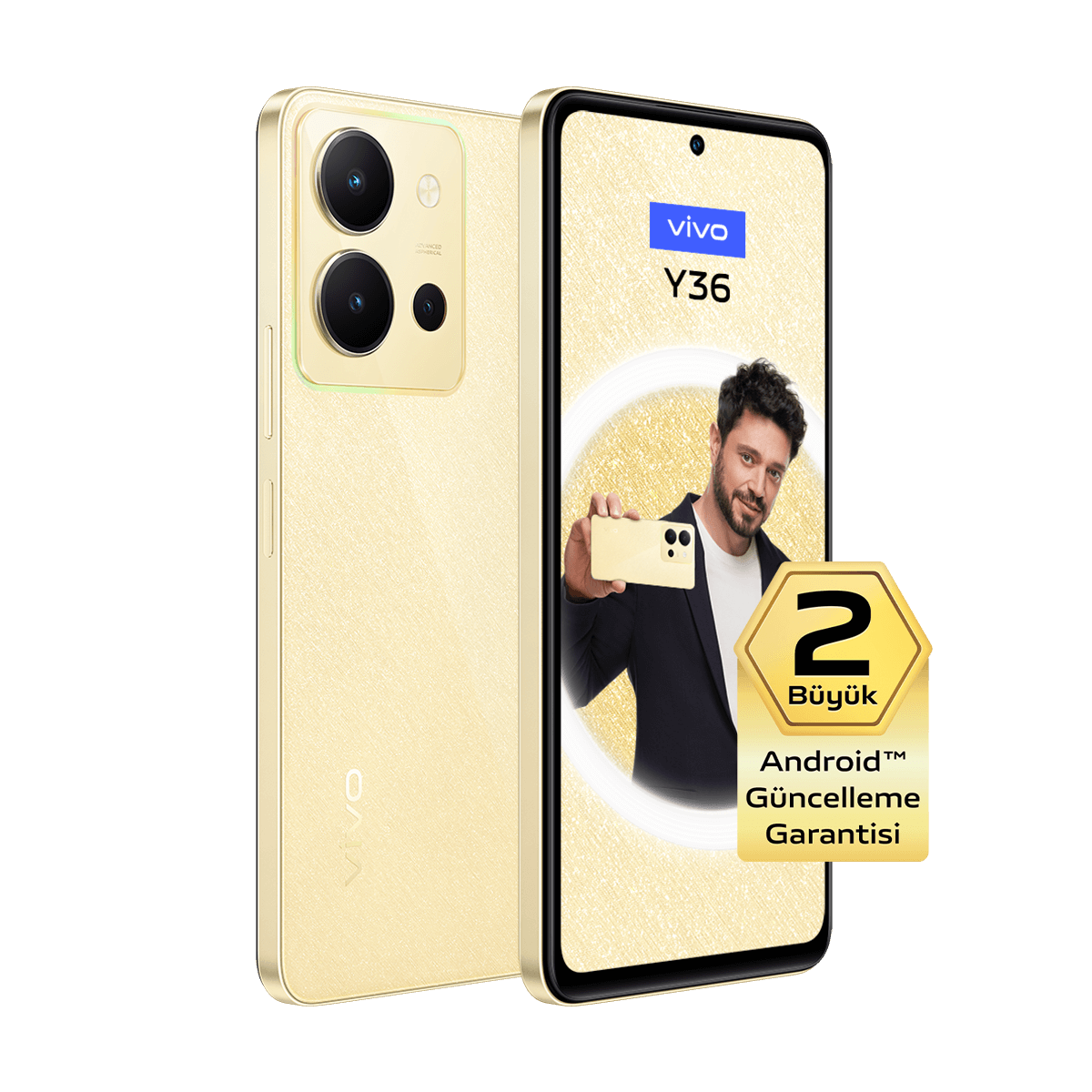 vivo Y36 8GB+128GB Altın Sarısı_2